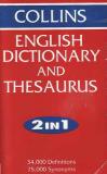 Collins English dictionary and Thesaurus, 1992, kapesní