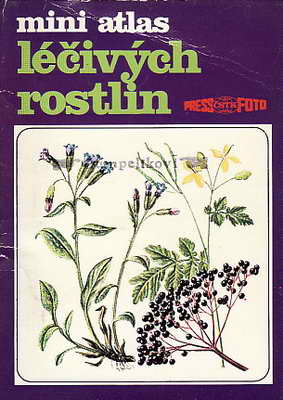 Mini atlas léčivých rostlin, barevné karty a popisy