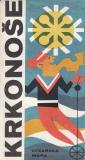 Mapy, Krkonoše, lyžařská mapy, 1:50 000, 1974