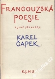 Francouzská poesie a jiné překlady / Karel Čapek, 1957