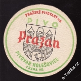 Pivo Pražan, pivovar Holešovice, Praha VII oboustranný