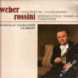 LP Carl Maria von Weber, Gioacchono Rossini, Bohuslav Zahradník, 1984