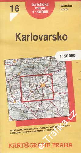 Mapy, Karlovarsko, 1:50 000, 1992