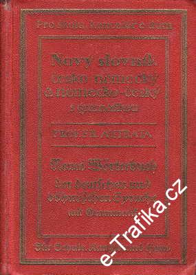 Nový slovník česko - německá a německo - český, Prof. Fr. Outrata 1929