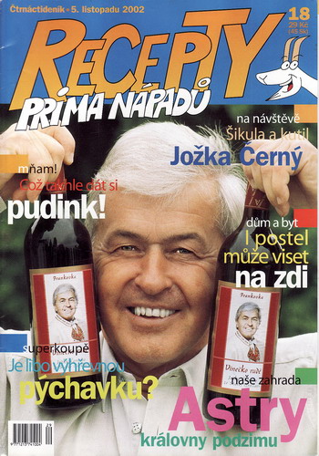 Časopis Recepty Prima nápadů 2002/11/05 Jožka Černý