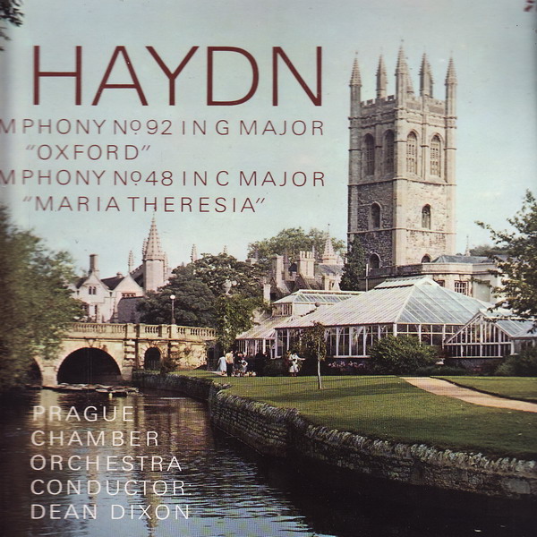LP Joseph Haydn, Prague Chamber Orchestra Conductor, Dean Dixon, 1972