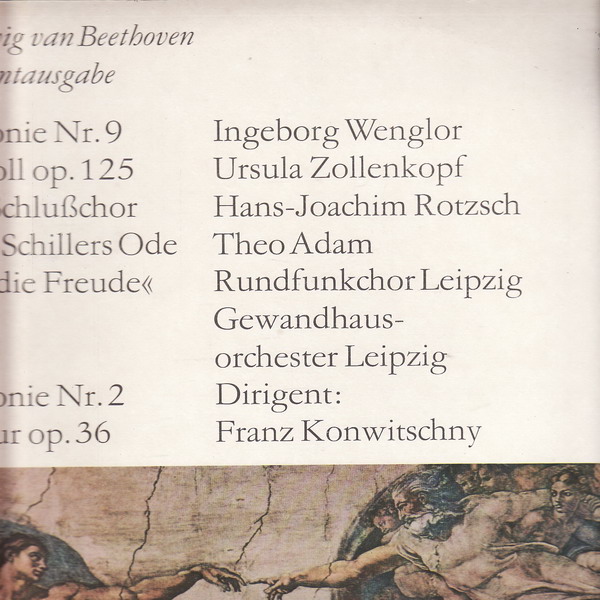 LP 2album, L. Bethoven Symfonie č.9, D moll op. 125, Symfonie č.2, D dur op.36