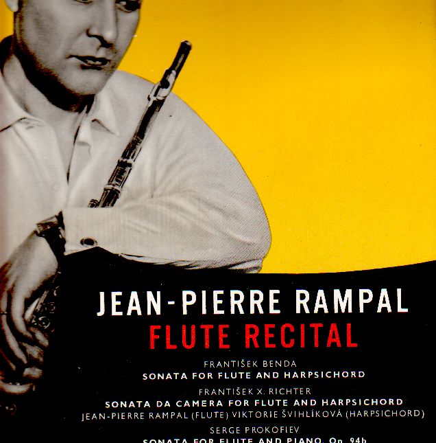 LP Jean Pierre Rampal, Flute Recital, František Benda, 1955, DV 5329